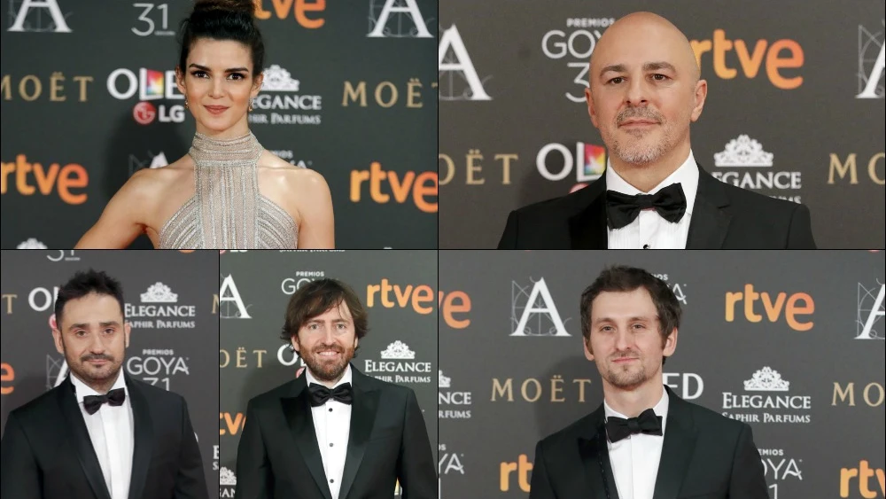 Algunos de los actores y directores que han asistido a los Premios Goya 2017