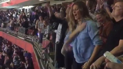 Gisele Bundchen celebra por todo lo alto la Super Bowl