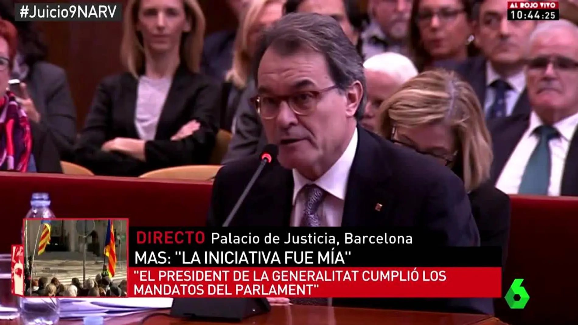 Artur Mas en el juicio del 9N