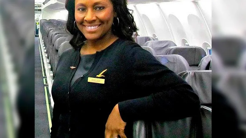 Shelia Fedrick, auxiliar de vuelo de Alaska Airlines