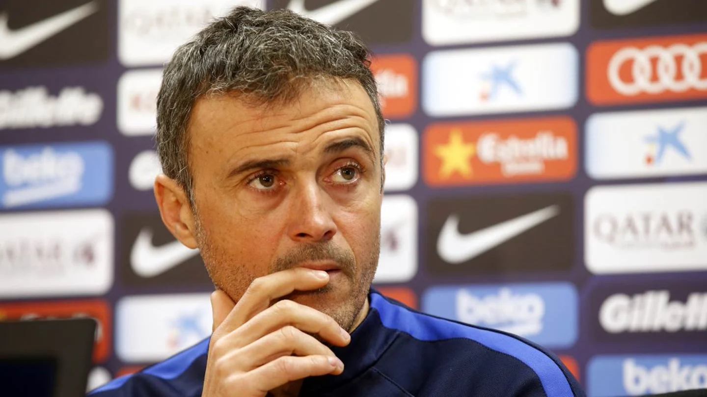 Luis Enrique, en rueda de prensa Luis Enrique, en rueda de prensa