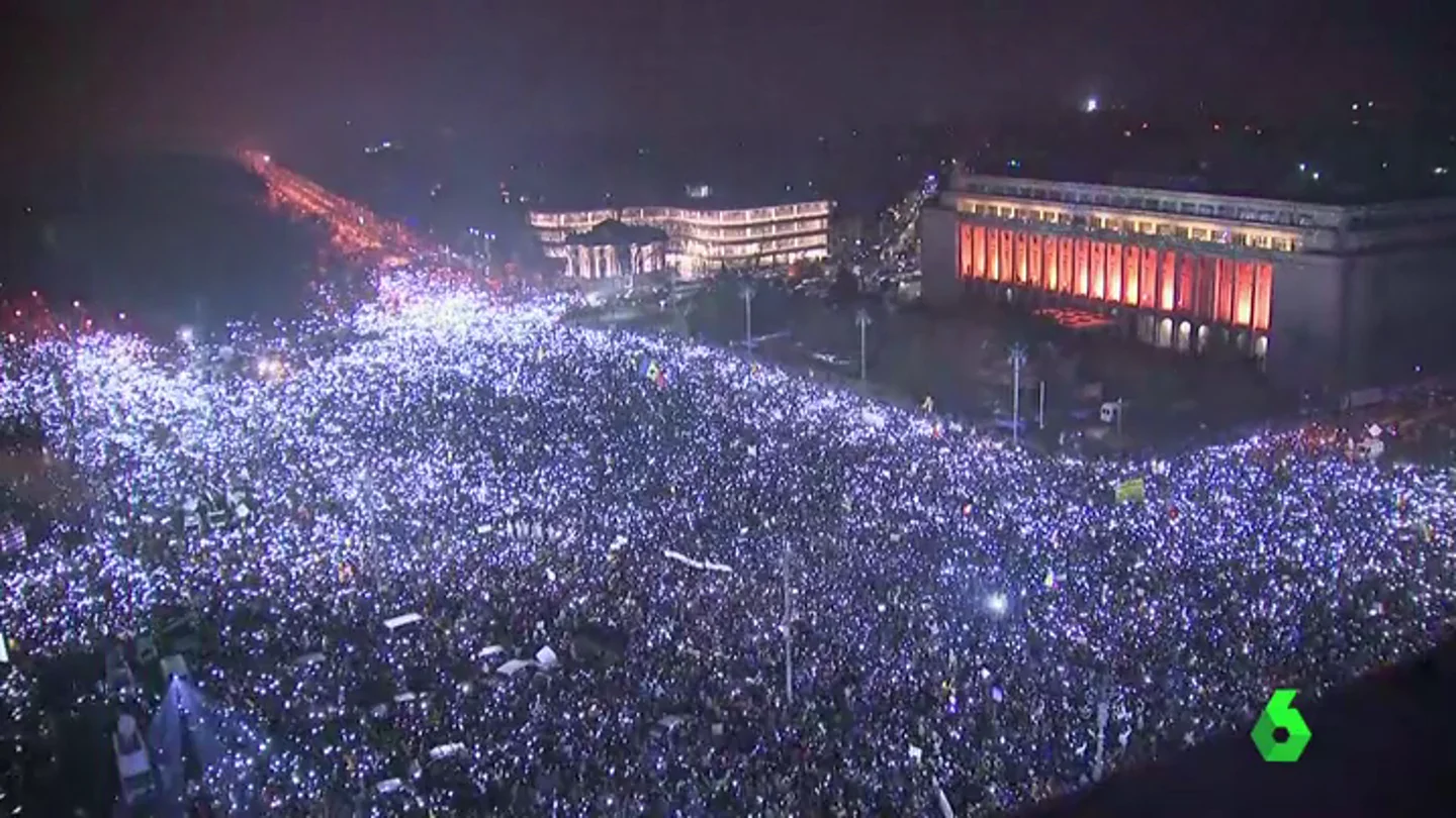 Frame 0.334329 de: protestas rumania Frame 0.334329 de: protestas rumania