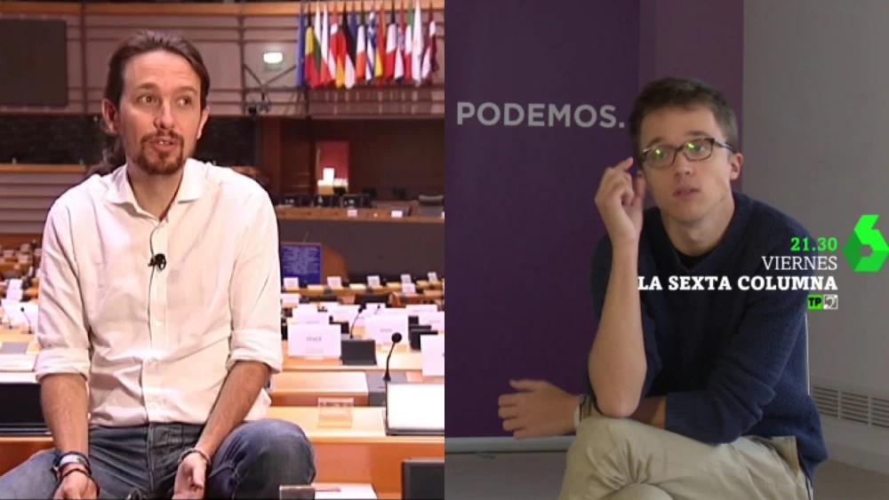 Pablo Iglesias e Íñigo Errejón