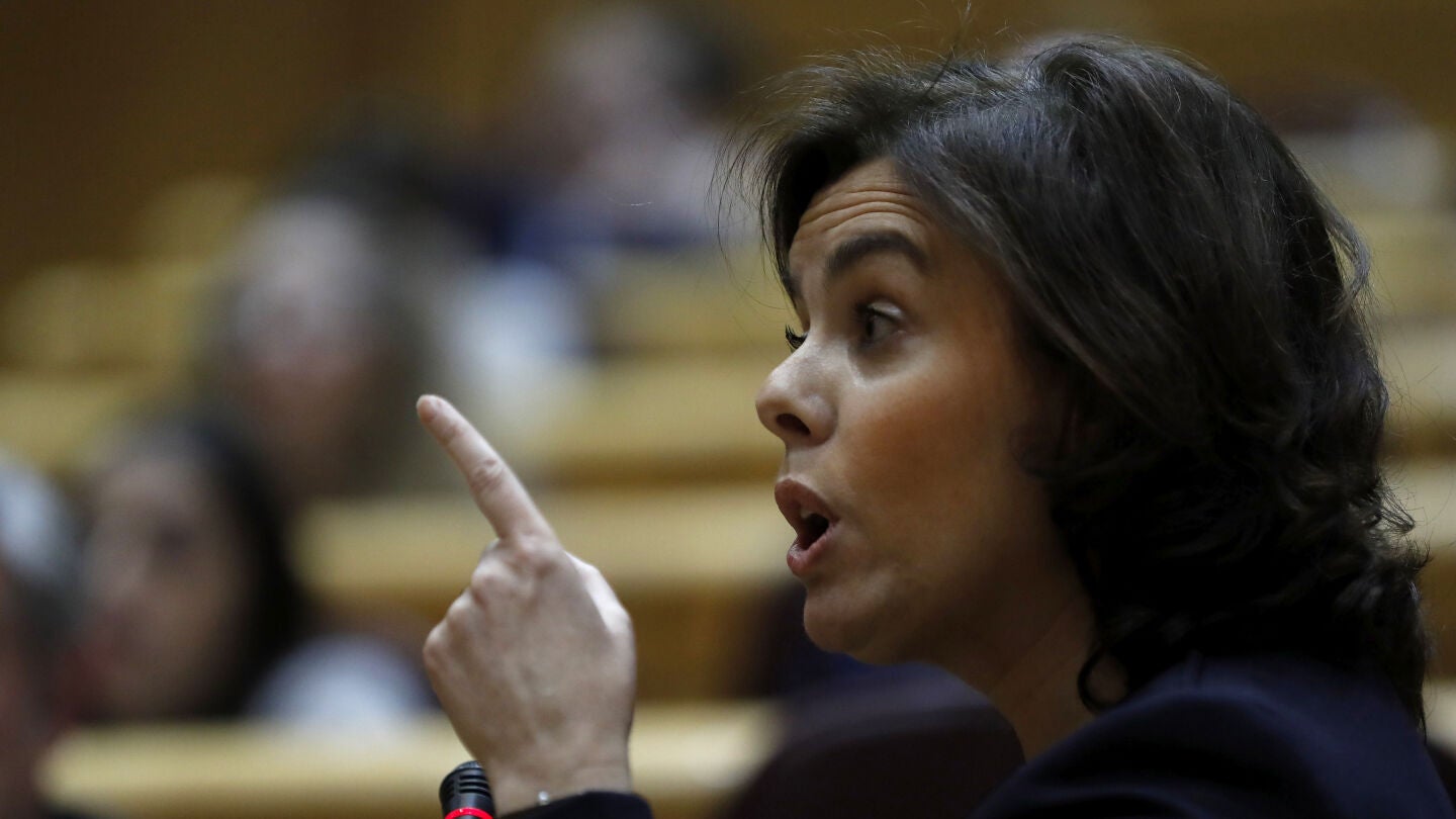 Soraya S&aacute;enz de Santamar&iacute;a en el Senado