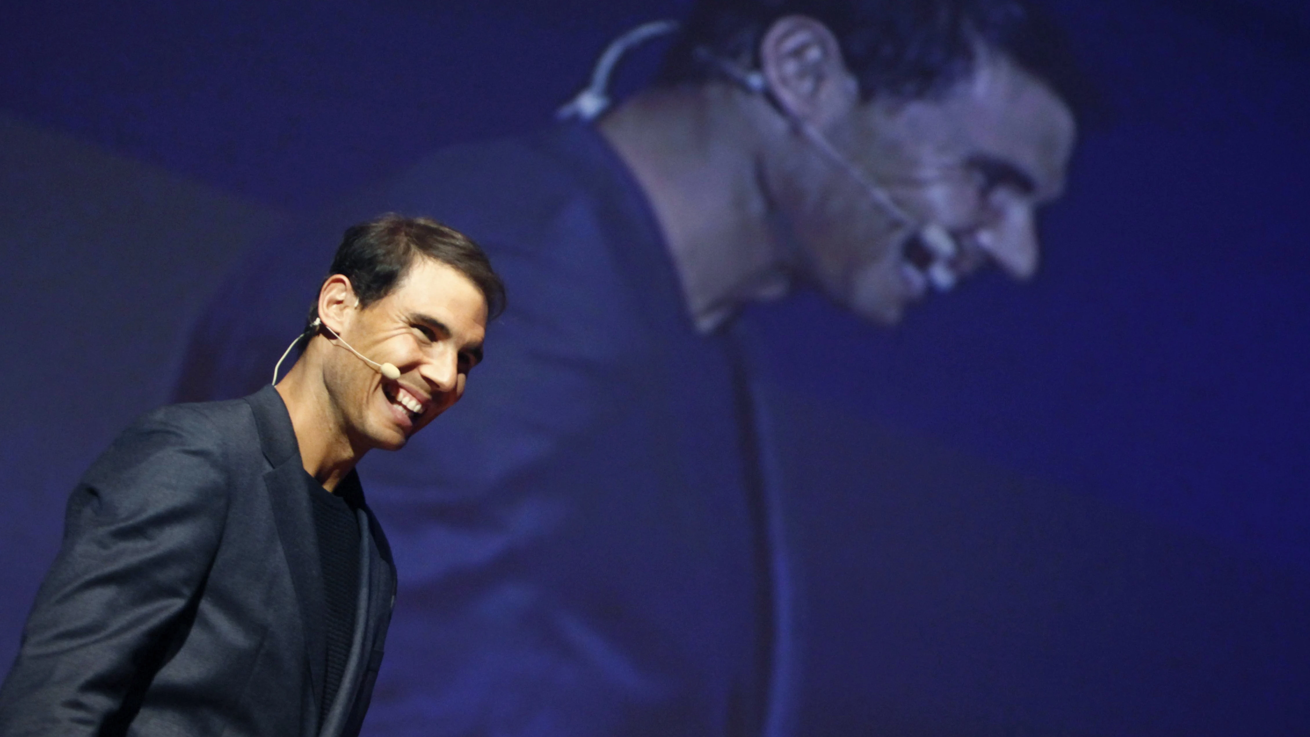 El tenista Rafa Nadal durante una conferencia