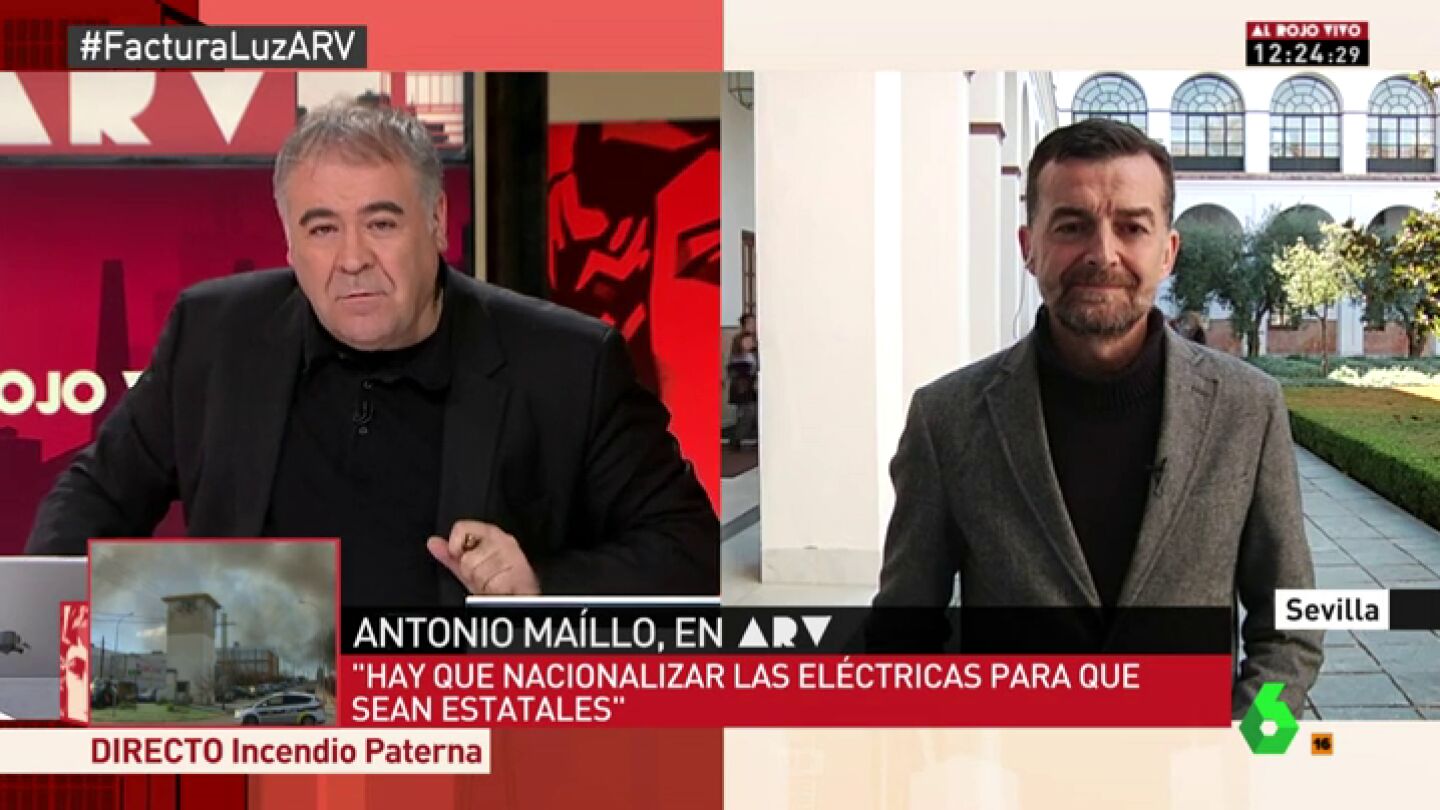 Frame 262.413061 de: Antonio Ma&iacute;llo: "La luz no puede ser acciones de Bolsa, tiene que ser un derecho humano"