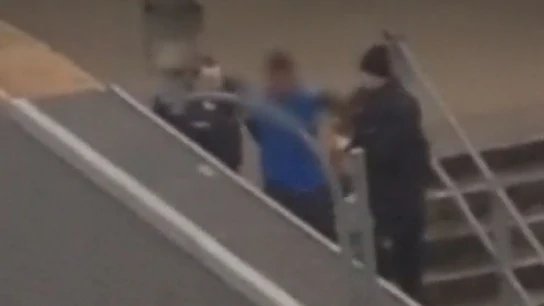 Momento de la detención del joven violado en Francia Momento de la detención del joven violado en Francia