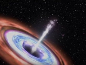 Este agujero negro devora durante una década una estrella
