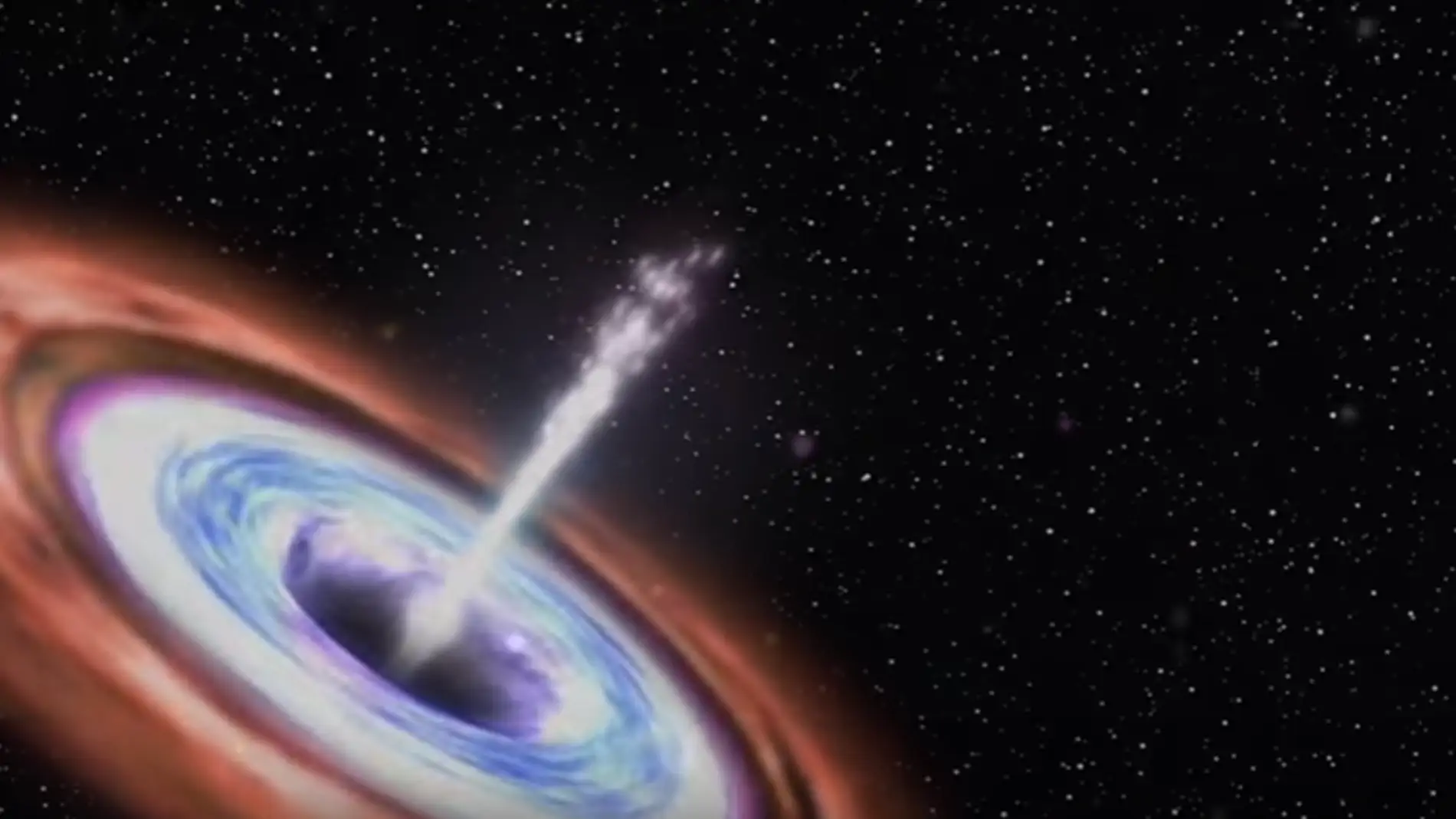 Este agujero negro devora durante una década una estrella