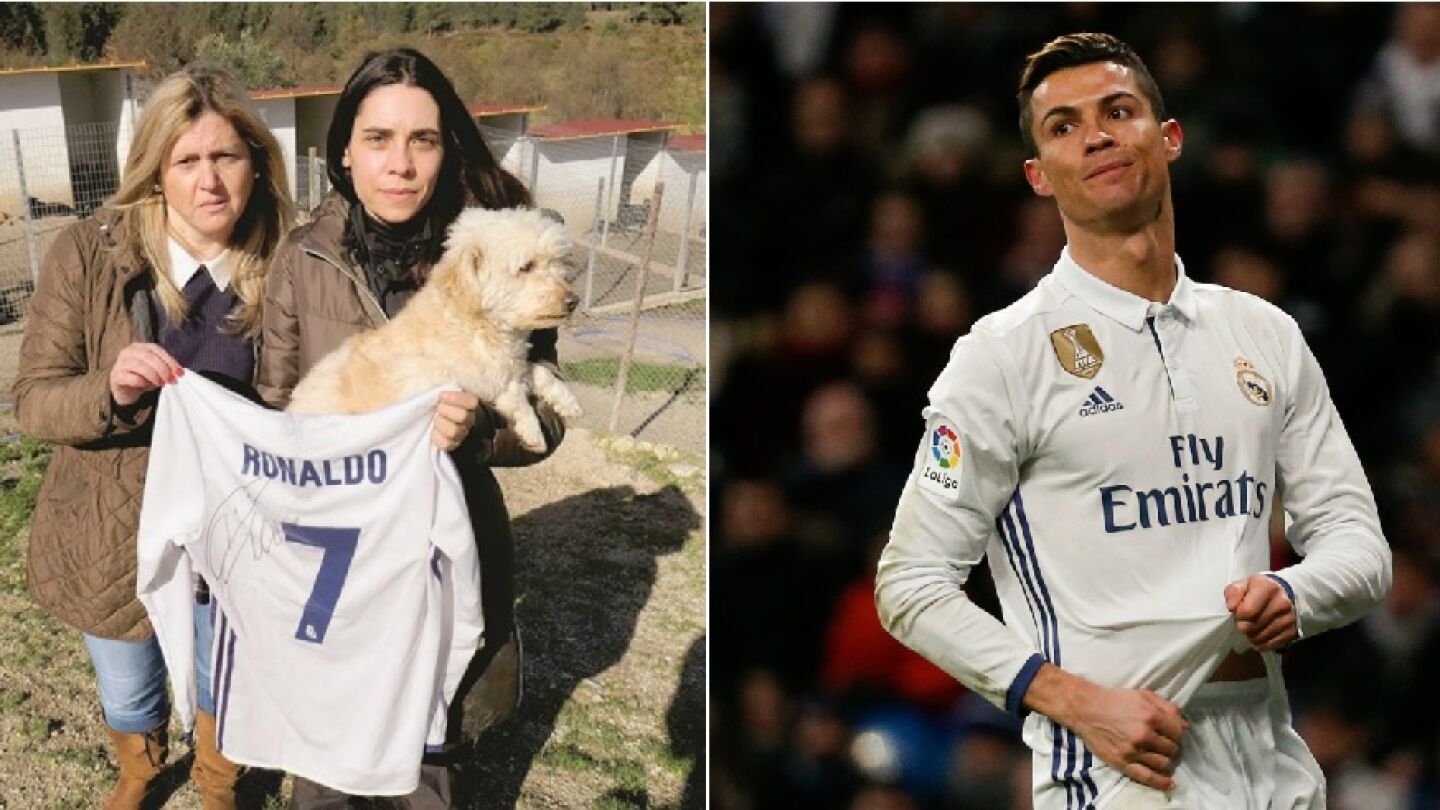 Gesto de Cristiano Ronaldo con una perrera en Portugal