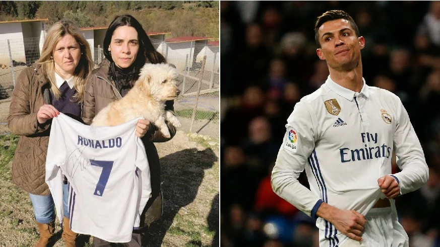 Gesto de Cristiano Ronaldo con una perrera en Portugal
