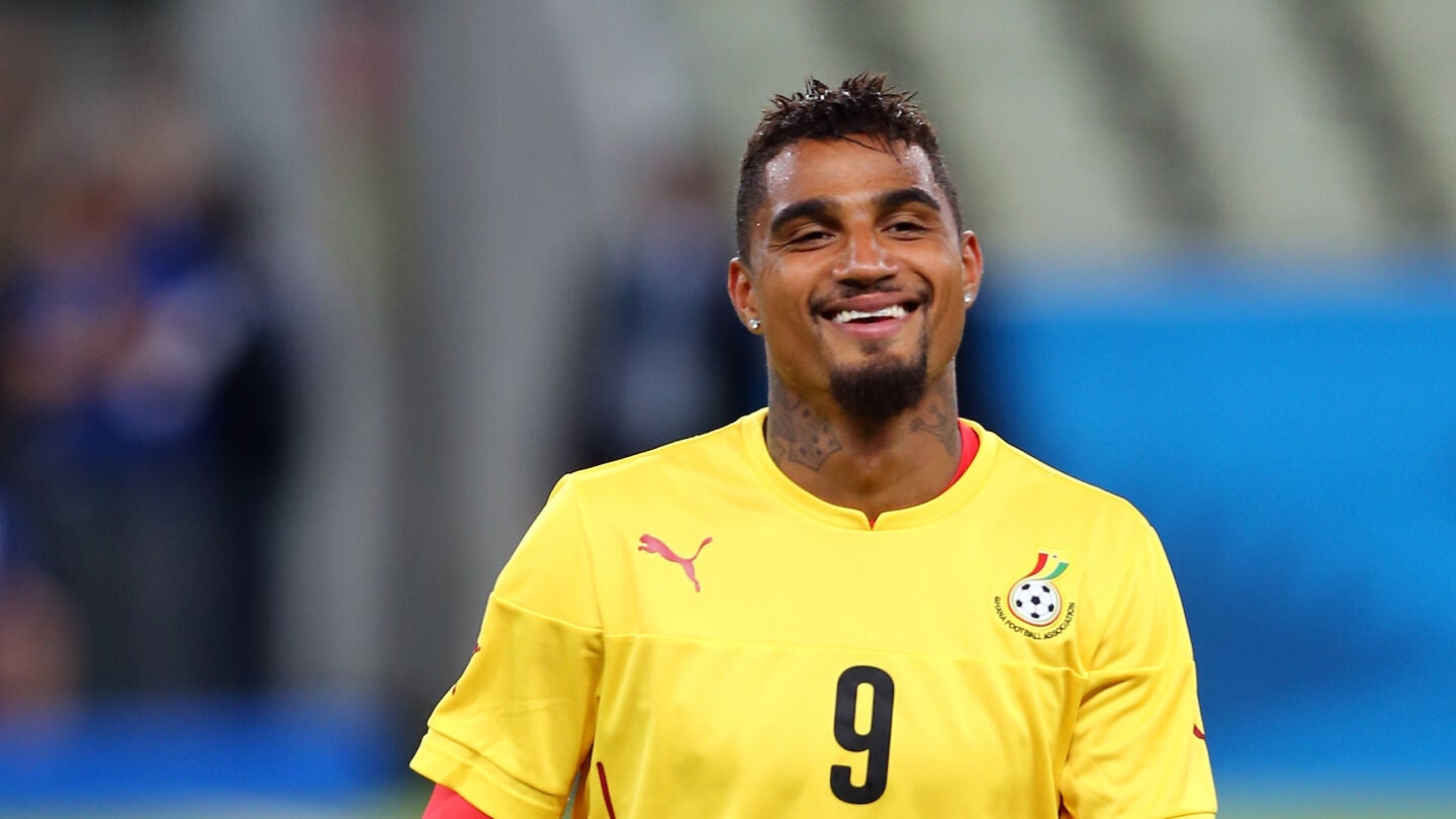 Boateng entrenando con Ghana