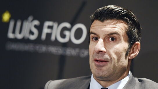 Luis Figo, exjugador del Barcelona y Real Madrid