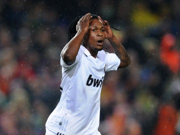Royston Drenthe, durante su etapa en el Real Madrid Royston Drenthe, durante su etapa en el Real Madrid