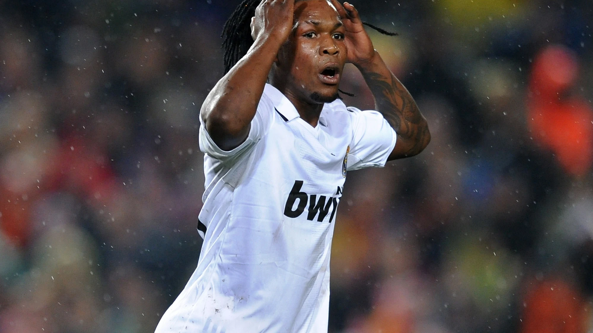 Royston Drenthe, durante su etapa en el Real Madrid Royston Drenthe, durante su etapa en el Real Madrid