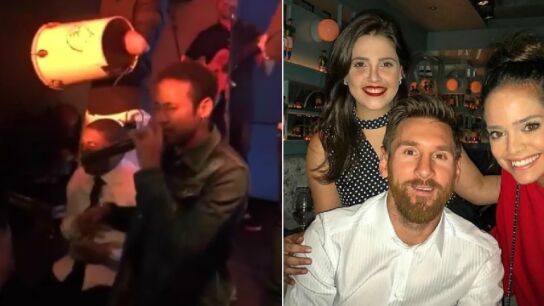 Neymar y Messi en la fiesta de cumplea&ntilde;os del brasile&ntilde;o