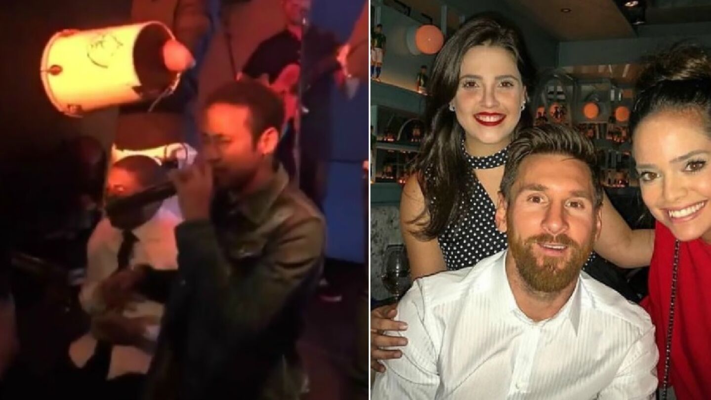 Neymar y Messi en la fiesta de cumplea&ntilde;os del brasile&ntilde;o