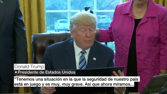 Frame 8.515151 de: Trump, tras la decisión de los jueces de suspender su veto migratorio: "Nos veremos en los tribunales" Frame 8.515151 de: Trump, tras la decisión de los jueces de suspender su veto migratorio: "Nos veremos en los tribunales"