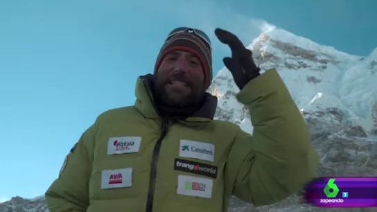 Alex Txikon manda un saludo desde el Everest a Zapeando Alex Txikon manda un saludo desde el Everest a Zapeando
