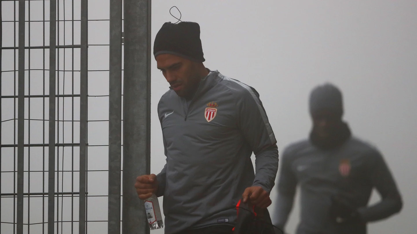 Falcao, en un entrenamiento del AS Mónaco Falcao, en un entrenamiento del AS Mónaco