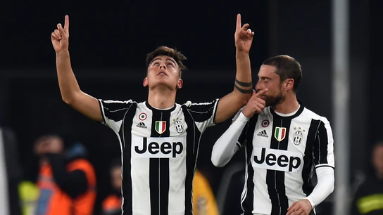 Dybala celebrando un gol Dybala celebrando un gol