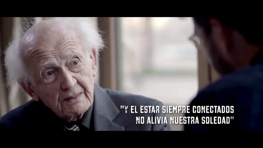 Frame 76.577097 de: Zygmunt Bauman: "La gente no sabe el diablo que pone en su bolsillo bajo la forma de un teléfono móvil"