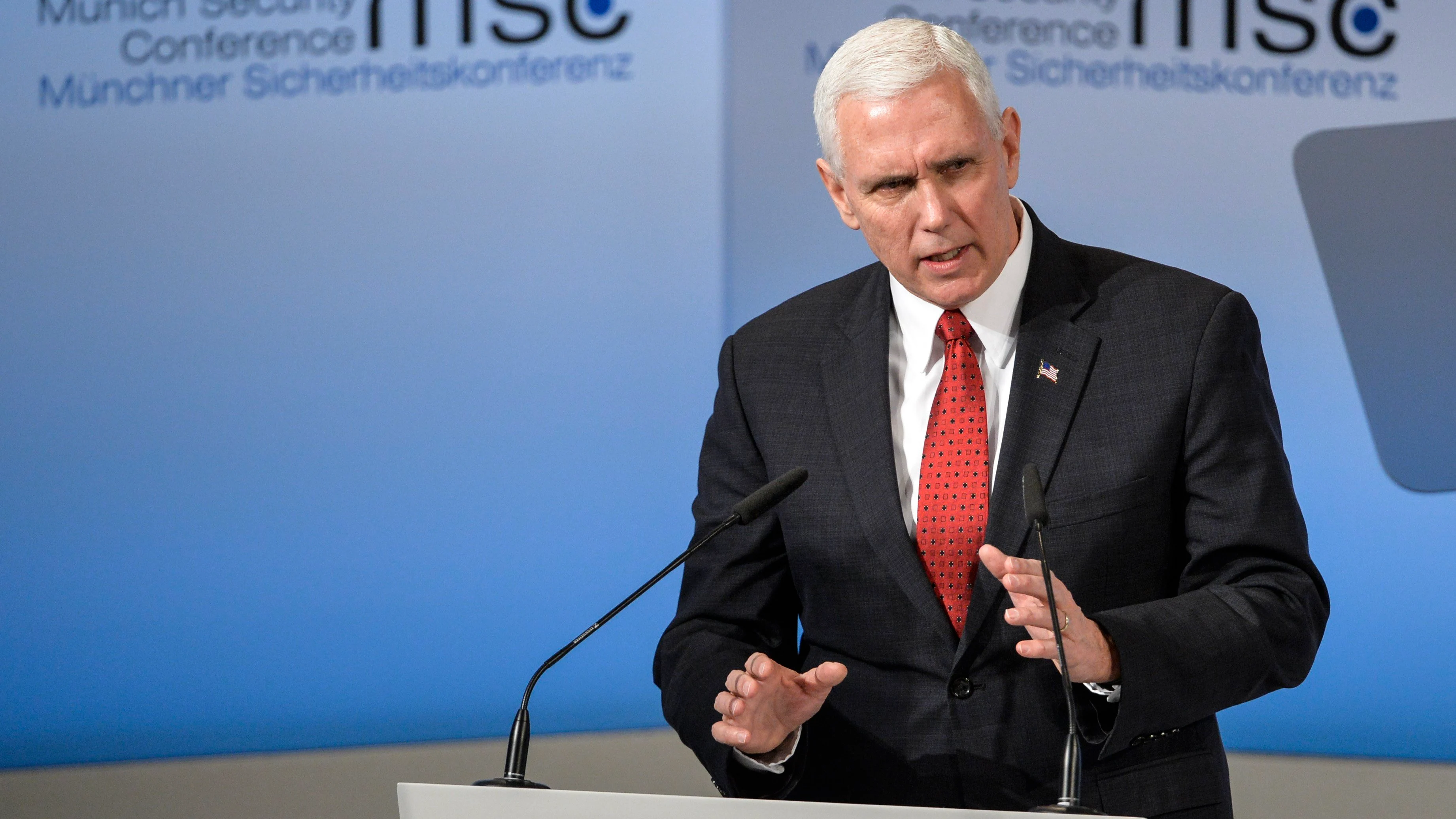 Mike Pence, viepresidente de EEUU Mike Pence, viepresidente de EEUU