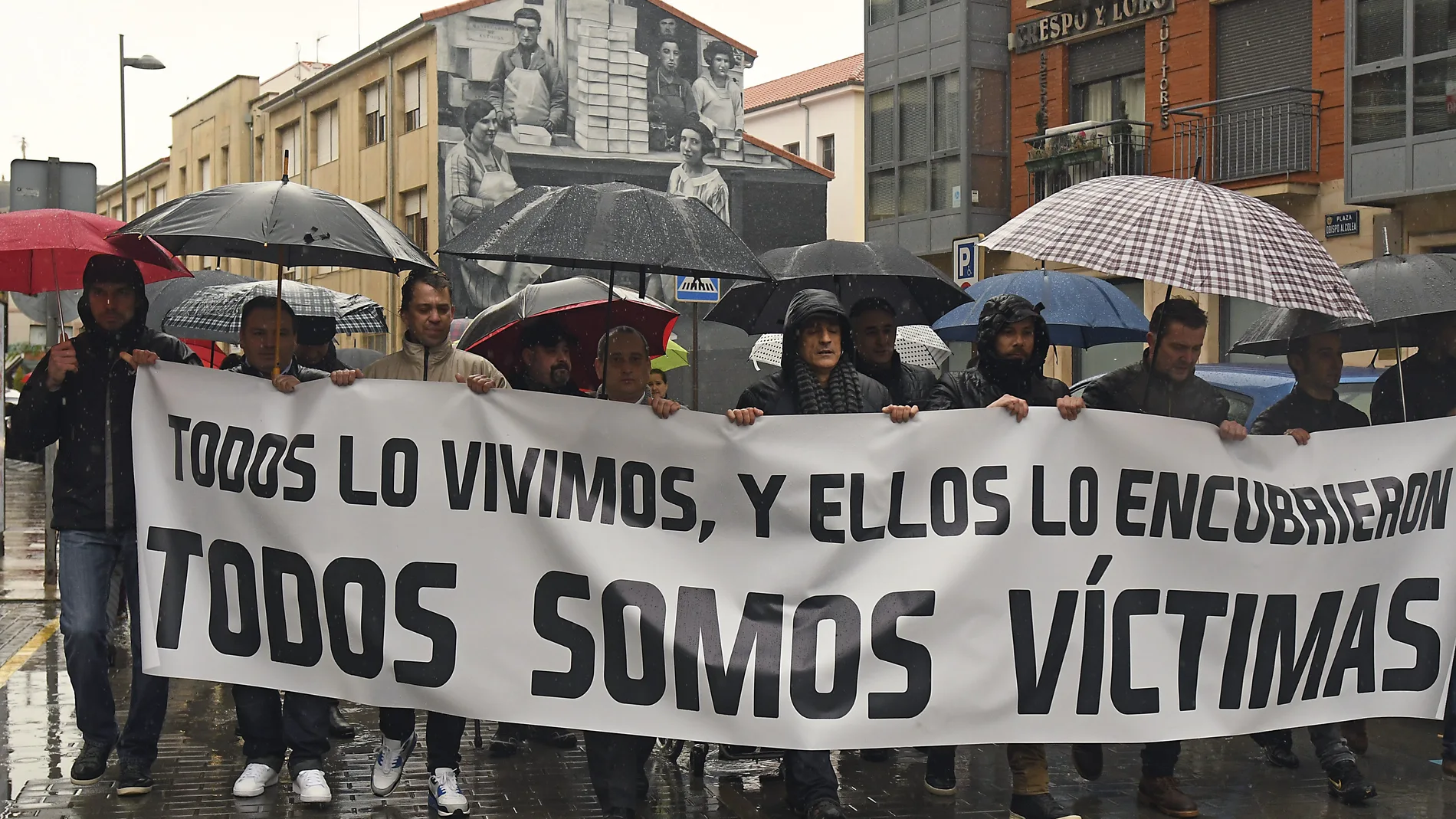 Manifestación en Astorga contra la pederastia en seminarios de curas