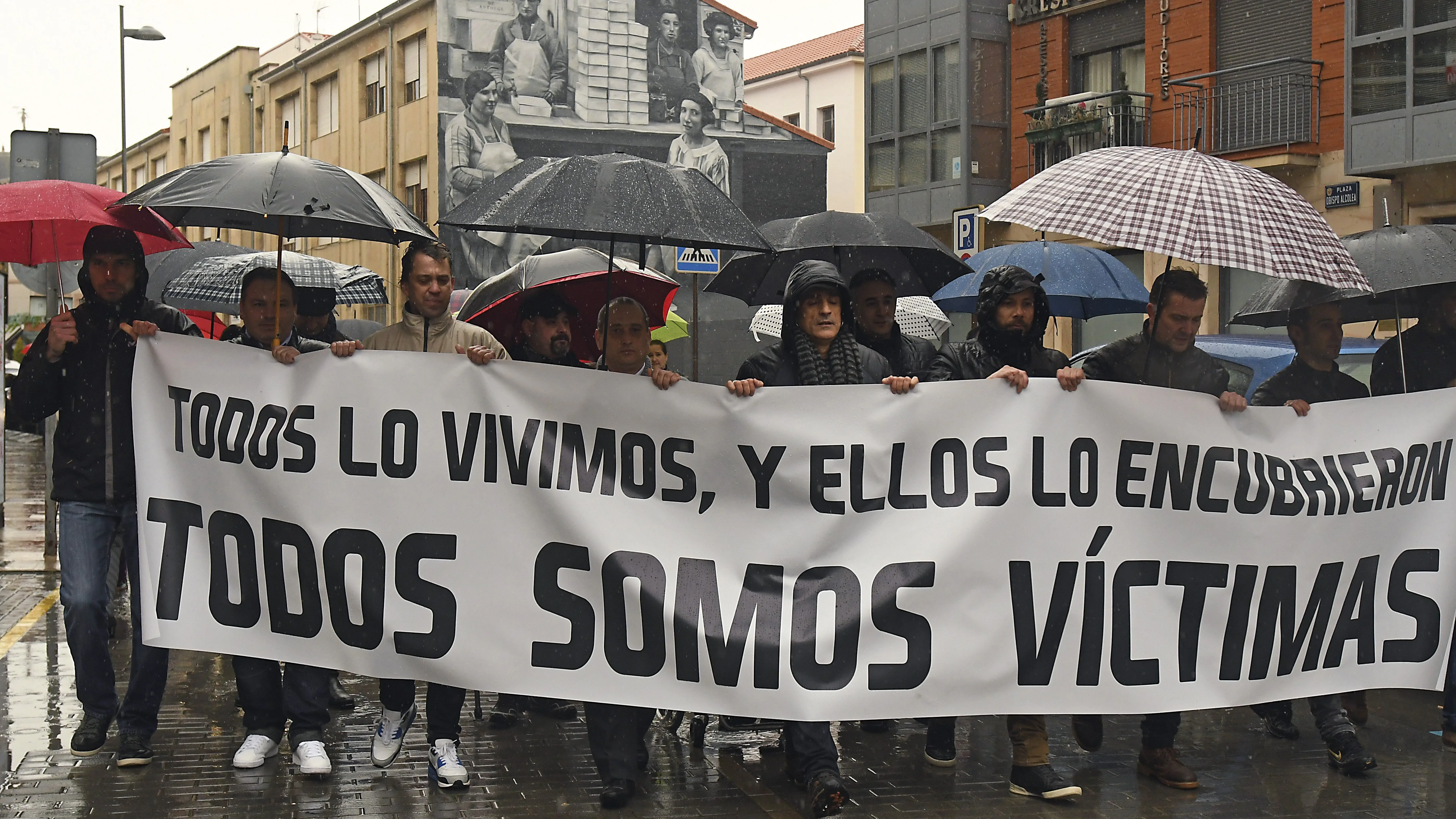 Manifestación en Astorga contra la pederastia en seminarios de curas