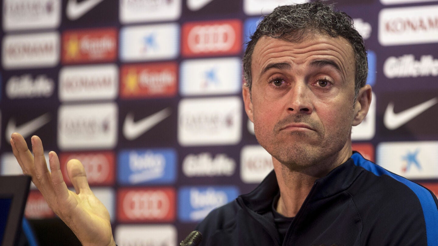 Luis Enrique, en rueda de prensa