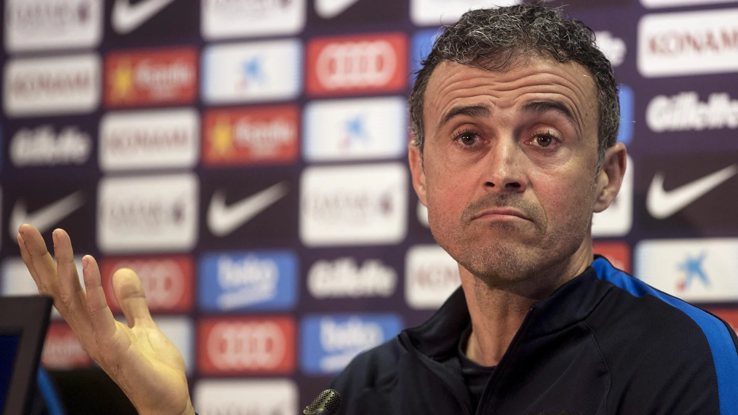 Luis Enrique, en rueda de prensa Luis Enrique, en rueda de prensa