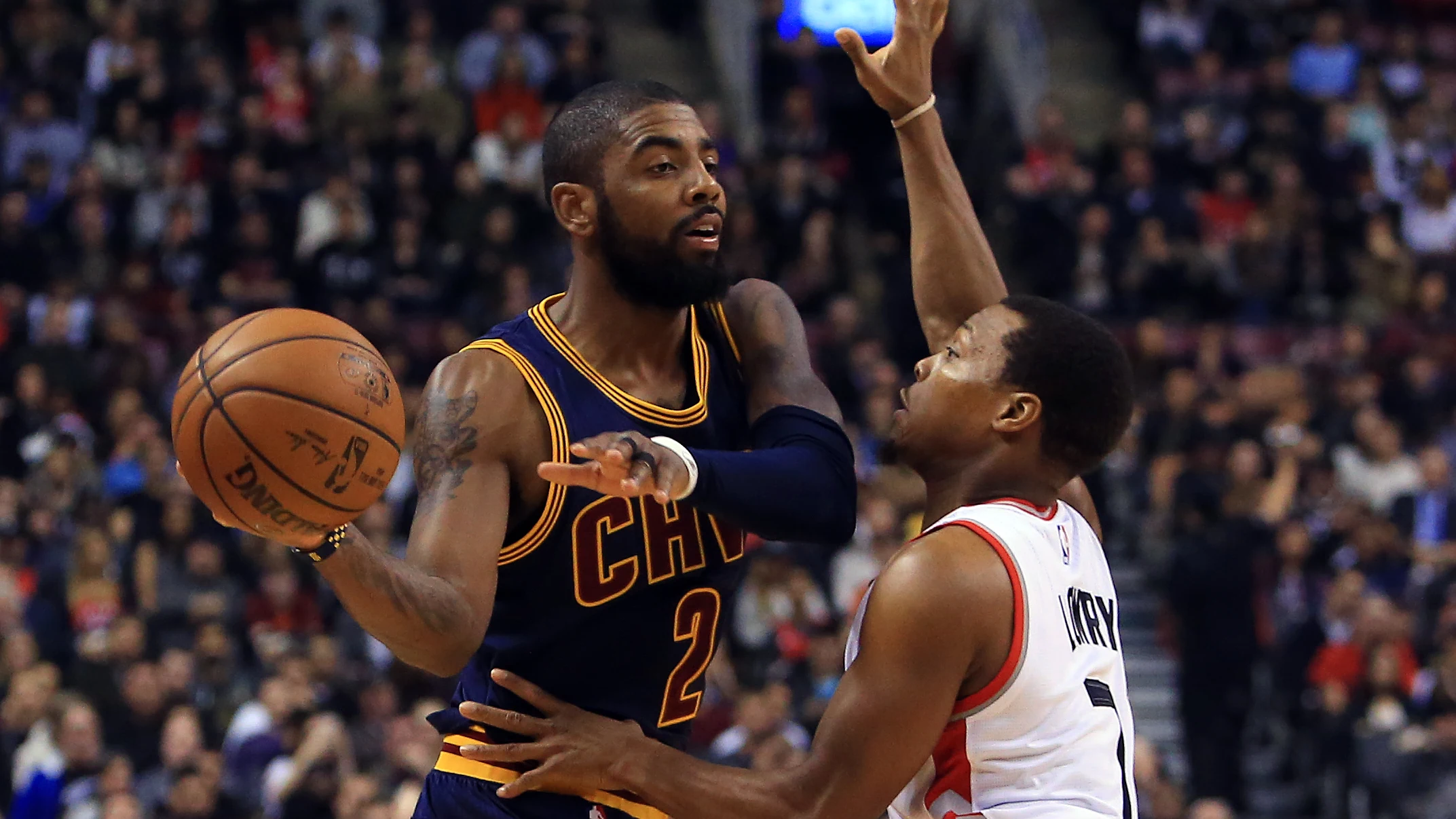 Kyle Irving, en un partido con los Cavaliers