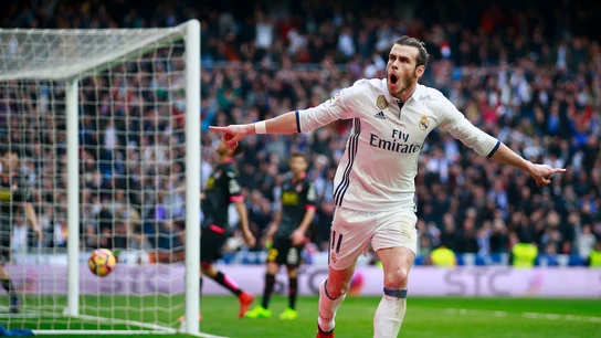 Gareth Bale celebrando su gol Gareth Bale celebrando su gol