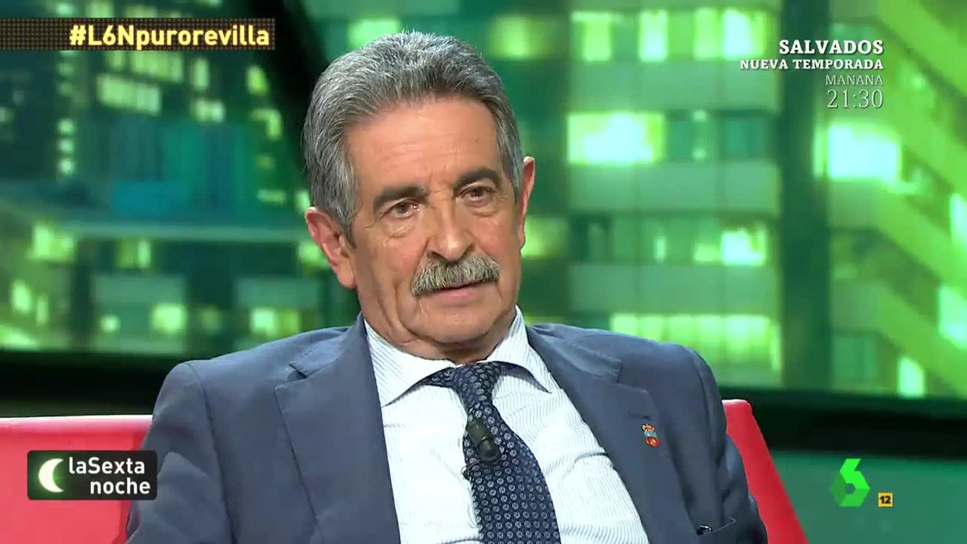 Miguel Ángel Revilla, presidente de Cantabria, en laSexta Noche
