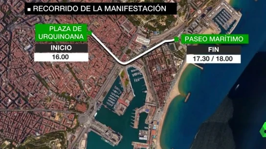 Recorrido manifestación refugiados Recorrido manifestación refugiados