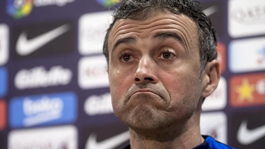 Luis Enrique, en rueda de prensa Luis Enrique, en rueda de prensa