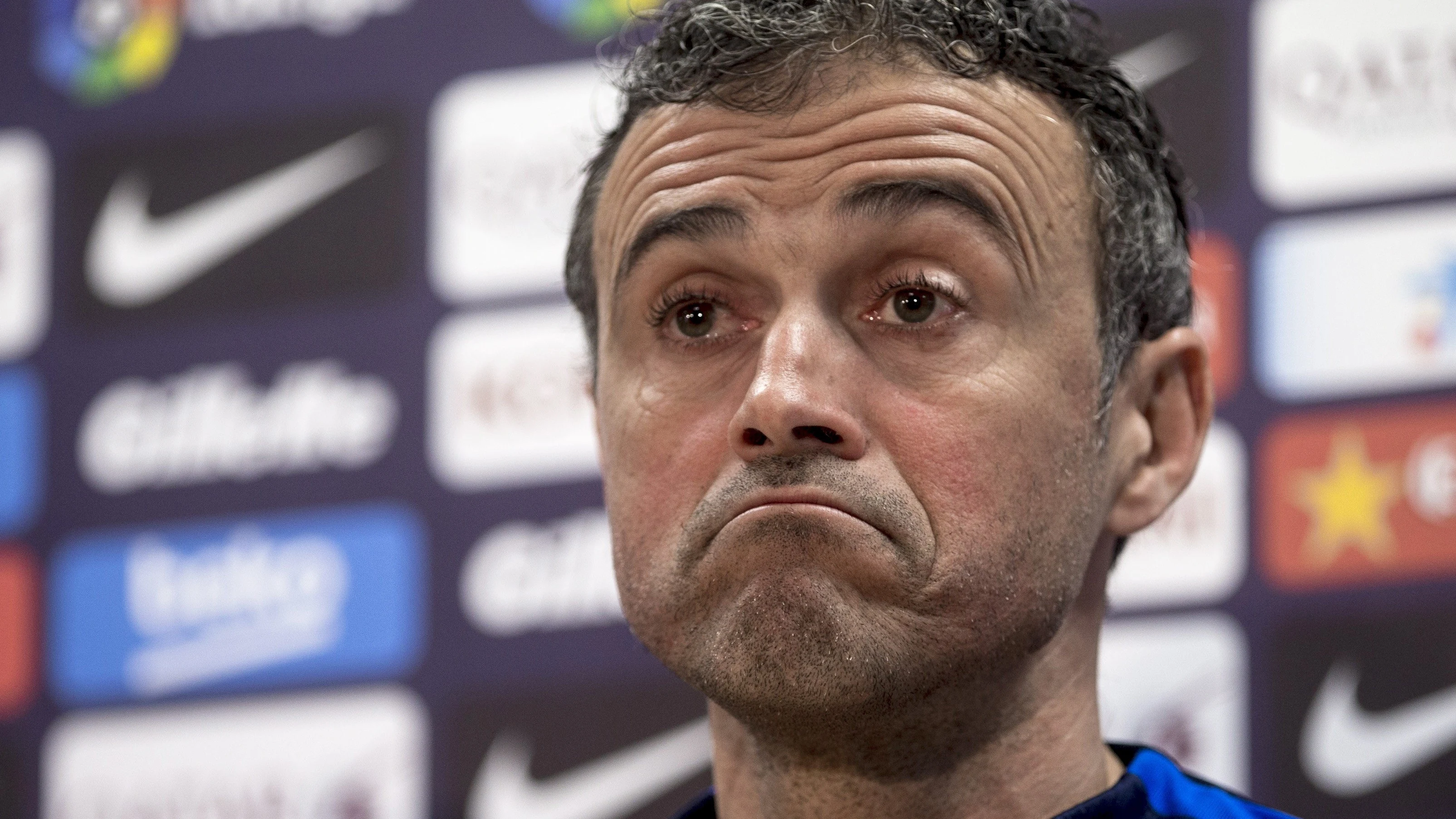 Luis Enrique, en rueda de prensa