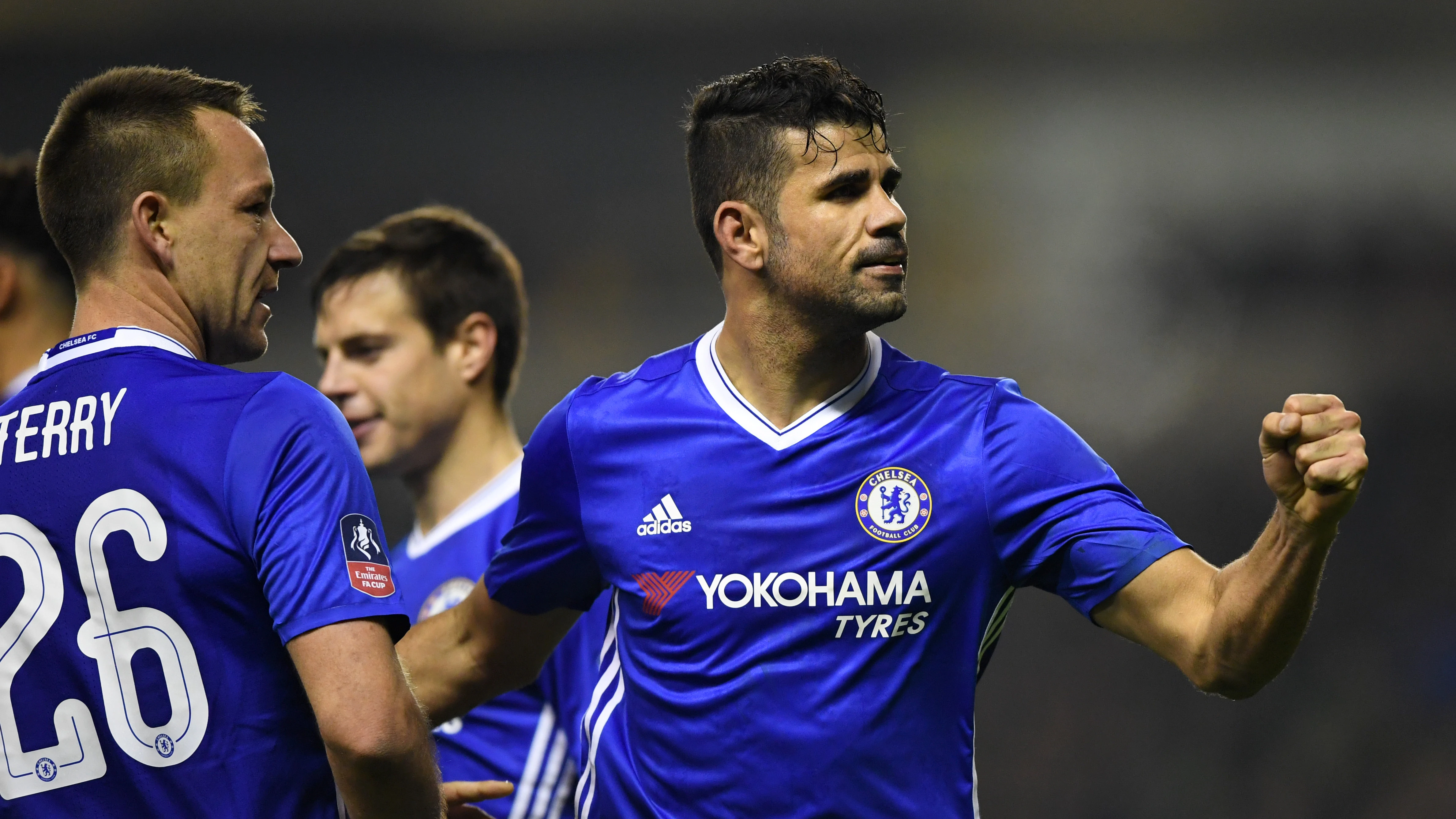 Diego Costa celebrando un gol