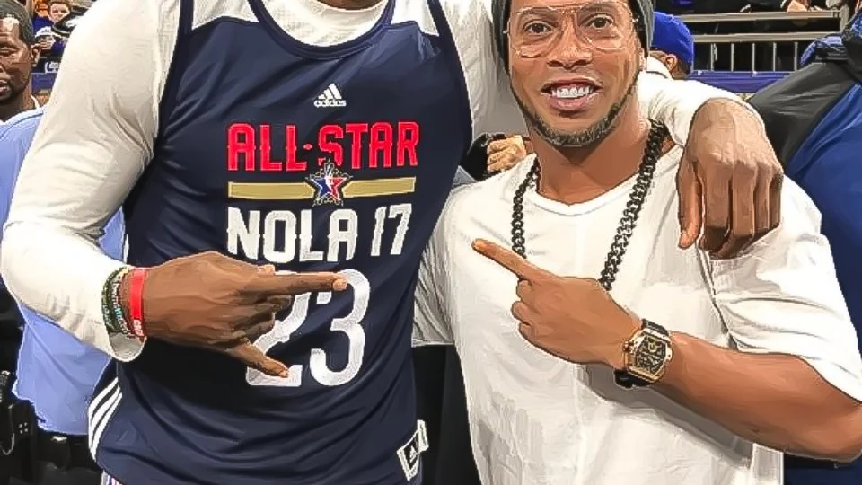 Lebron James y Ronaldinho