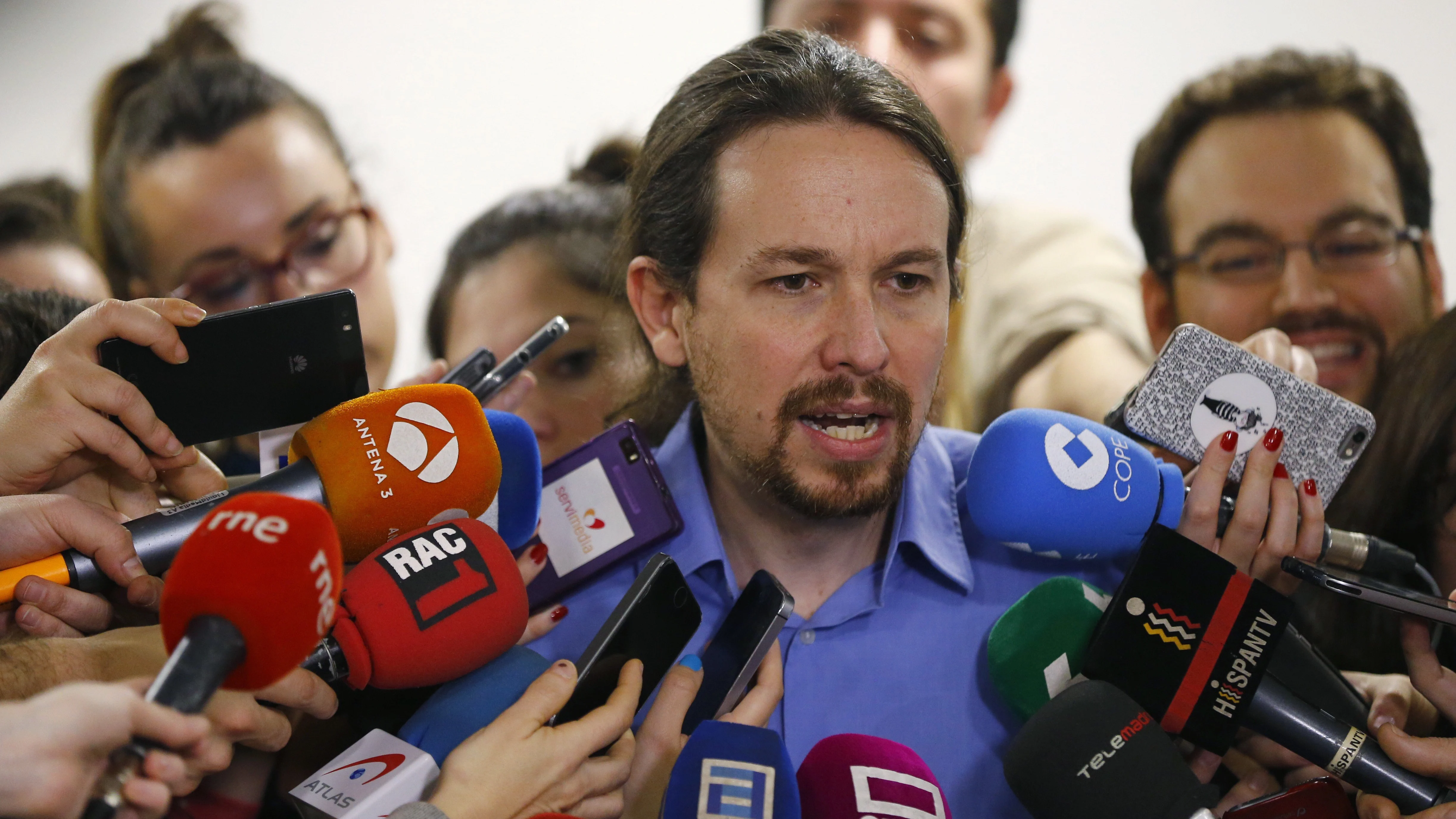 El líder de Podemos, Pablo Iglesias
