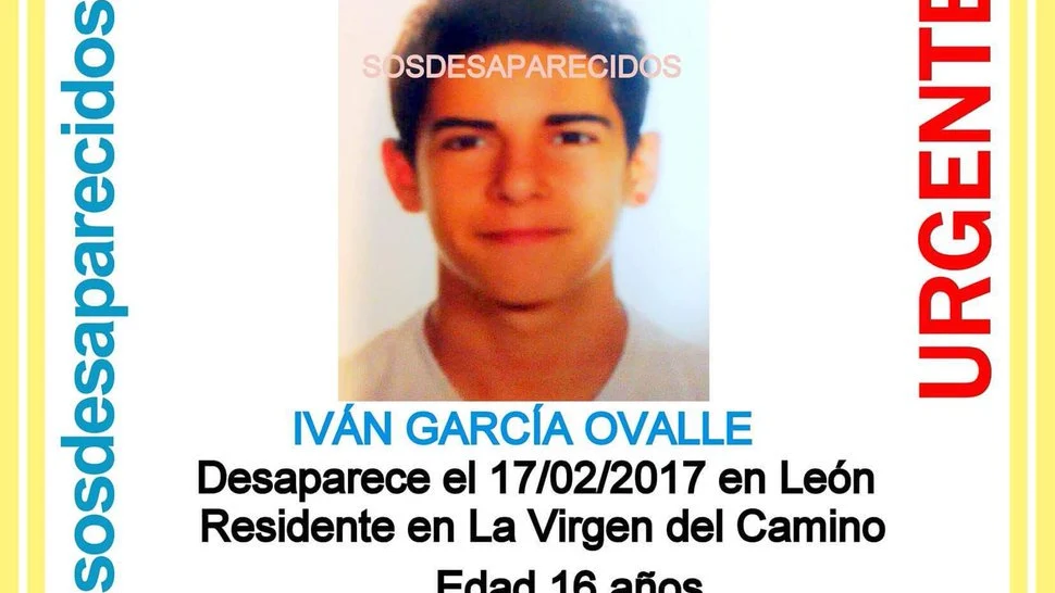 Iván García Ovalle, el menor desaparecido en León