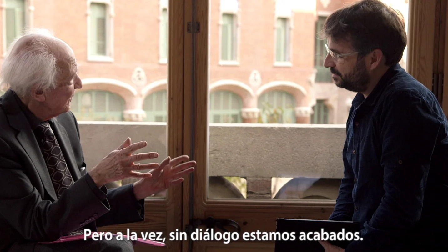 Zygmunt Bauman y Jordi Évole