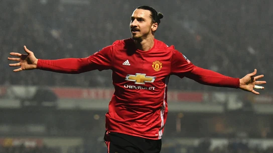 Ibrahimovic celebrando un gol Ibrahimovic celebrando un gol