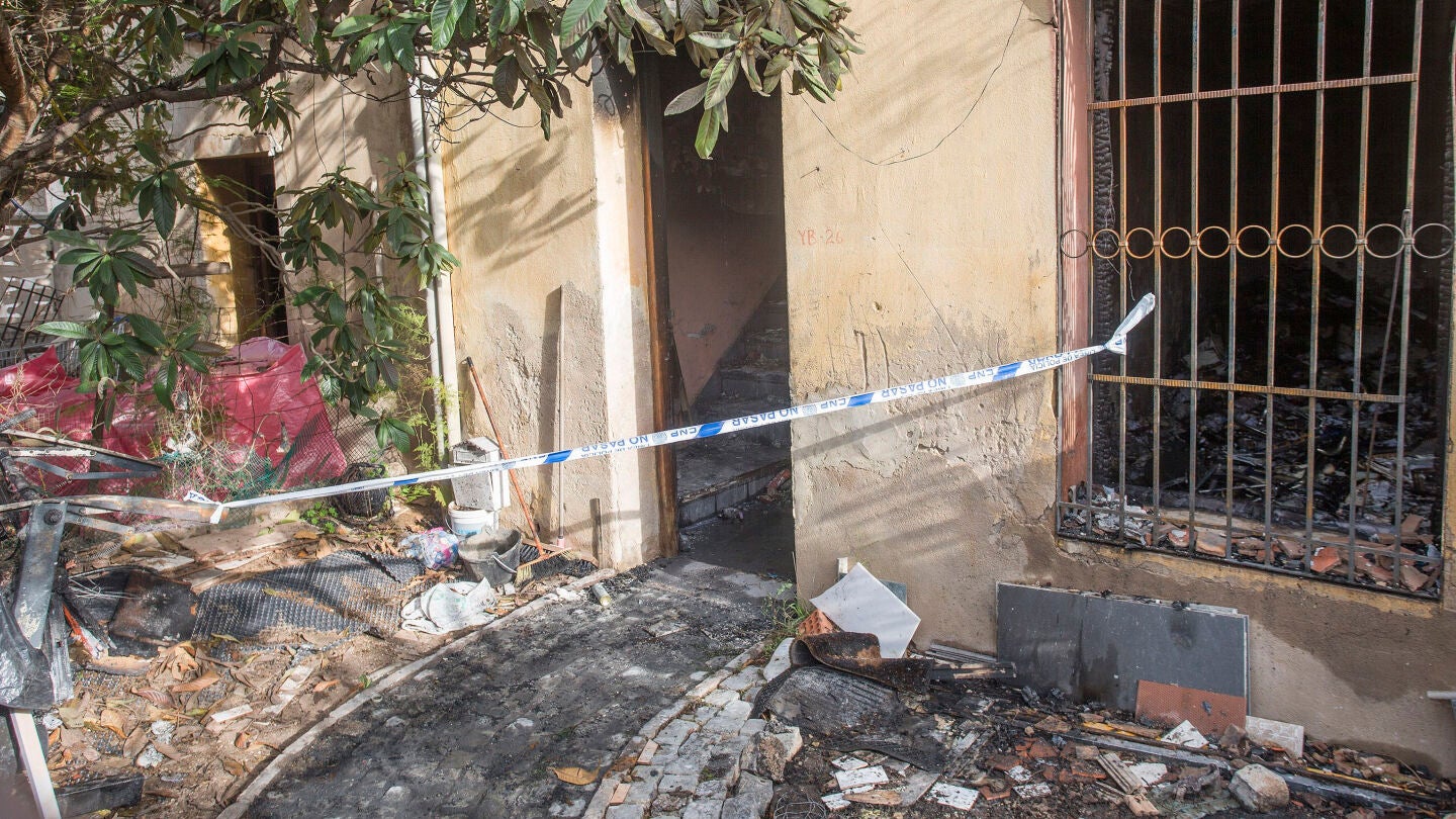 vivienda incendiada en Castell&oacute;n