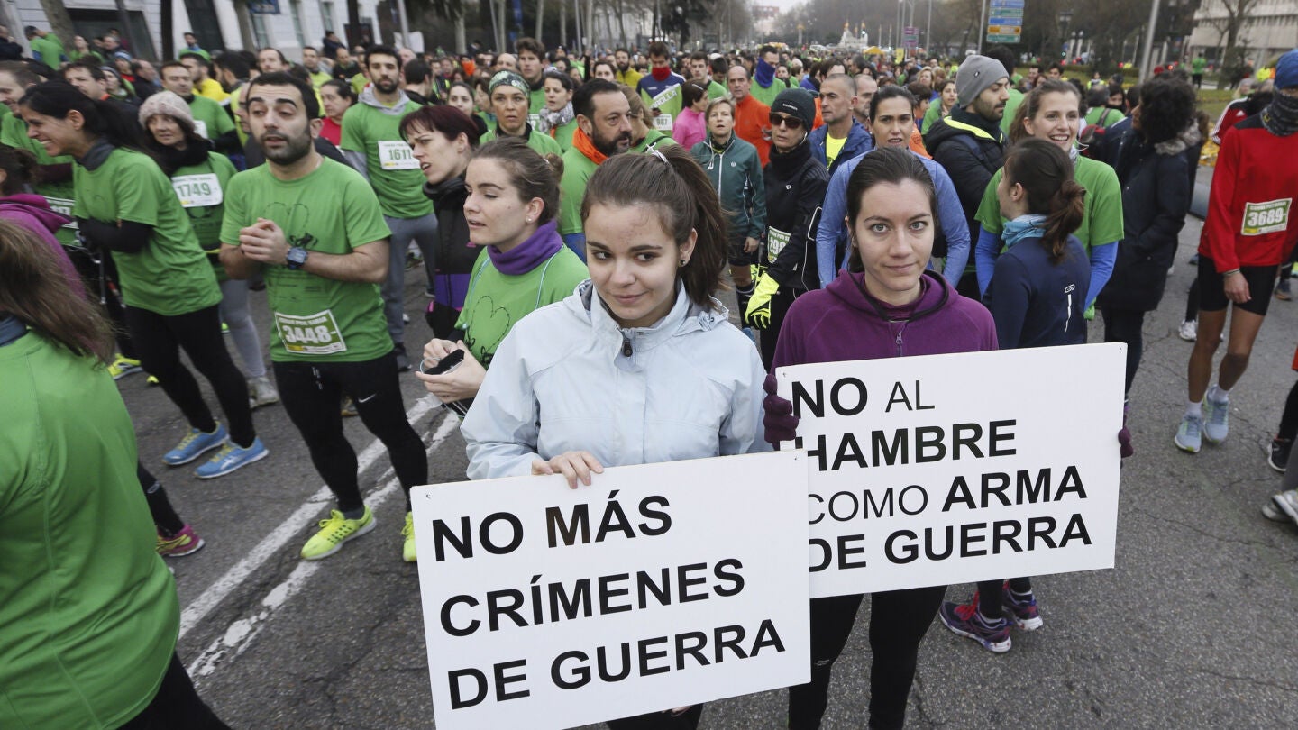 Participantes en la manifestaci&oacute;n de Madrid 