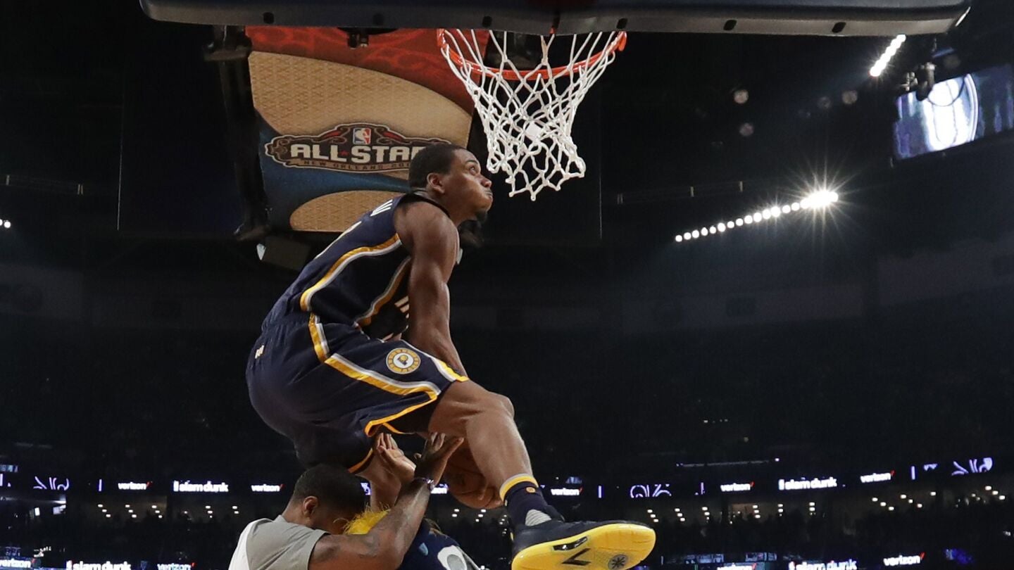 Glenn Robinson III en el concurso de mates del All Star