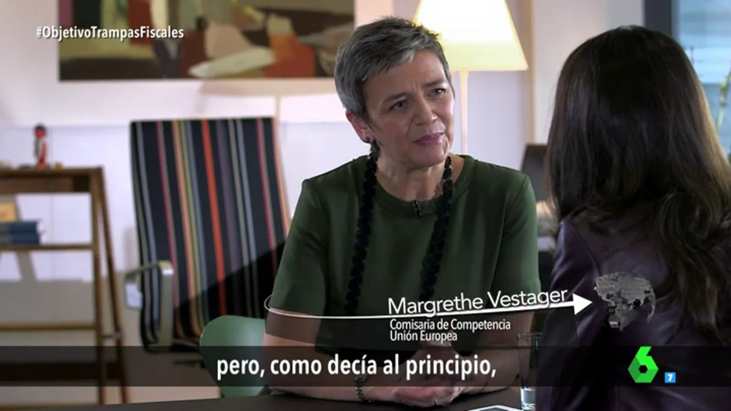 Frame 21.61722 de: Vestager: "Trabajamos en nombre de 500 millones de personas, da igual cuantas presiones recibamos" Frame 21.61722 de: Vestager: "Trabajamos en nombre de 500 millones de personas, da igual cuantas presiones recibamos"