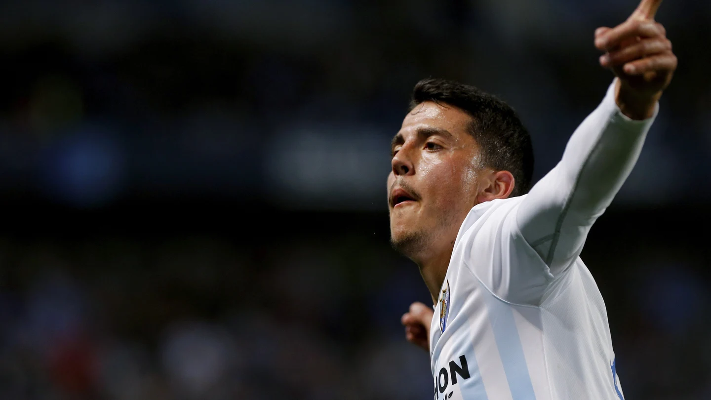 Fornals celebra un gol con el Málaga Fornals celebra un gol con el Málaga