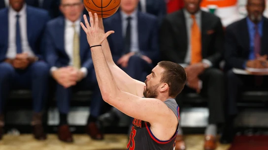 Marc Gasol lanza a canasta en el All-Star de Nueva Orleans Marc Gasol lanza a canasta en el All-Star de Nueva Orleans