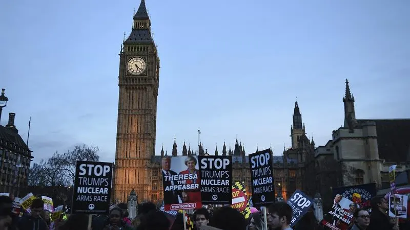 Protestas contra Trump en Londres